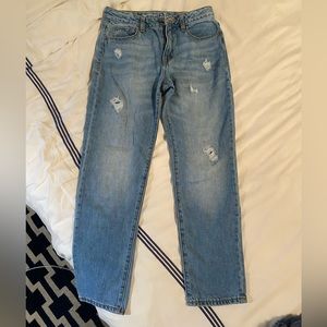 Gap kids girlfriend jeans size 12. Distressed